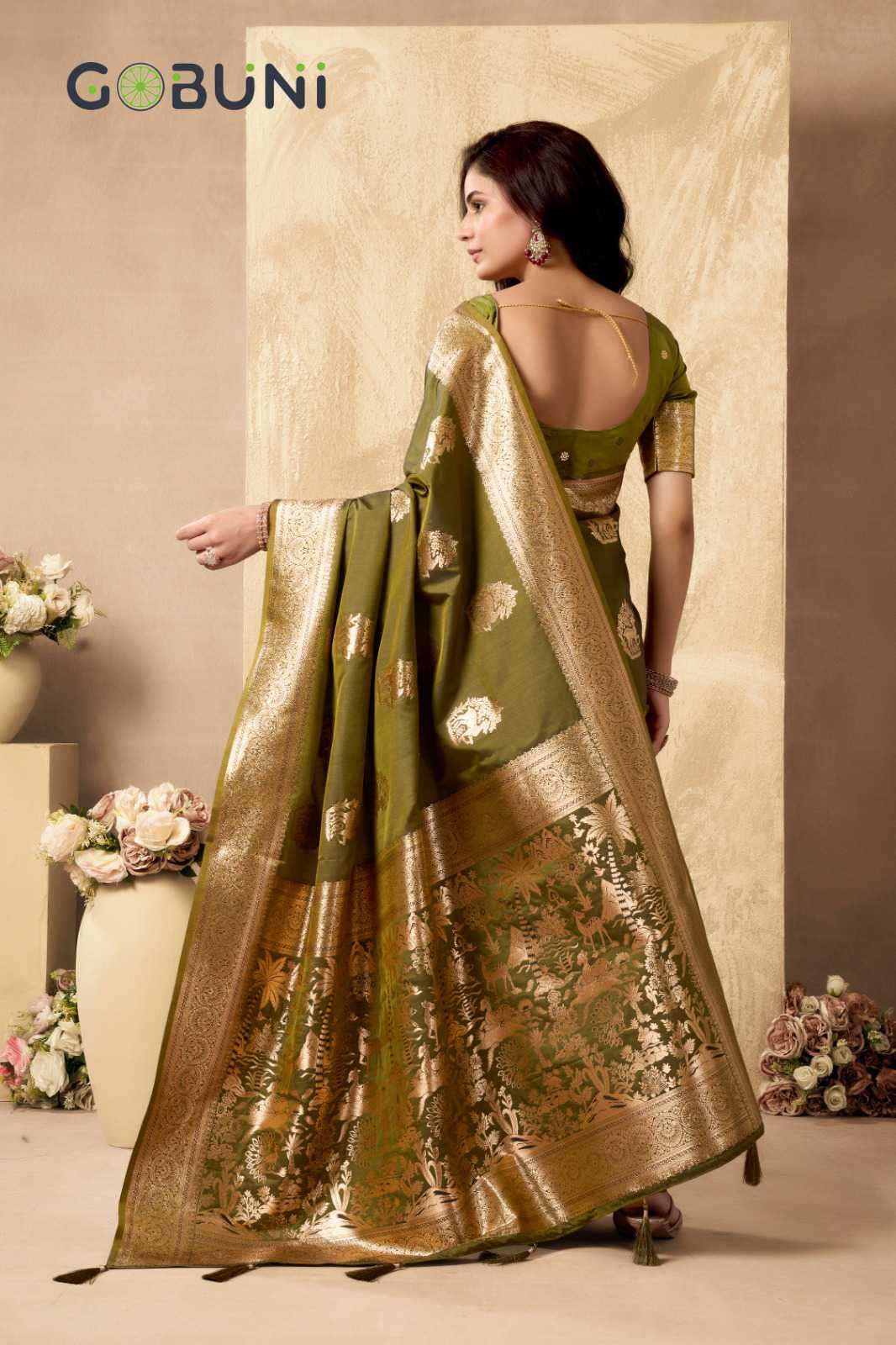 Gobuni Sabyasachi Rich Pallu Silk Saree Collection - Amrah Wholesale