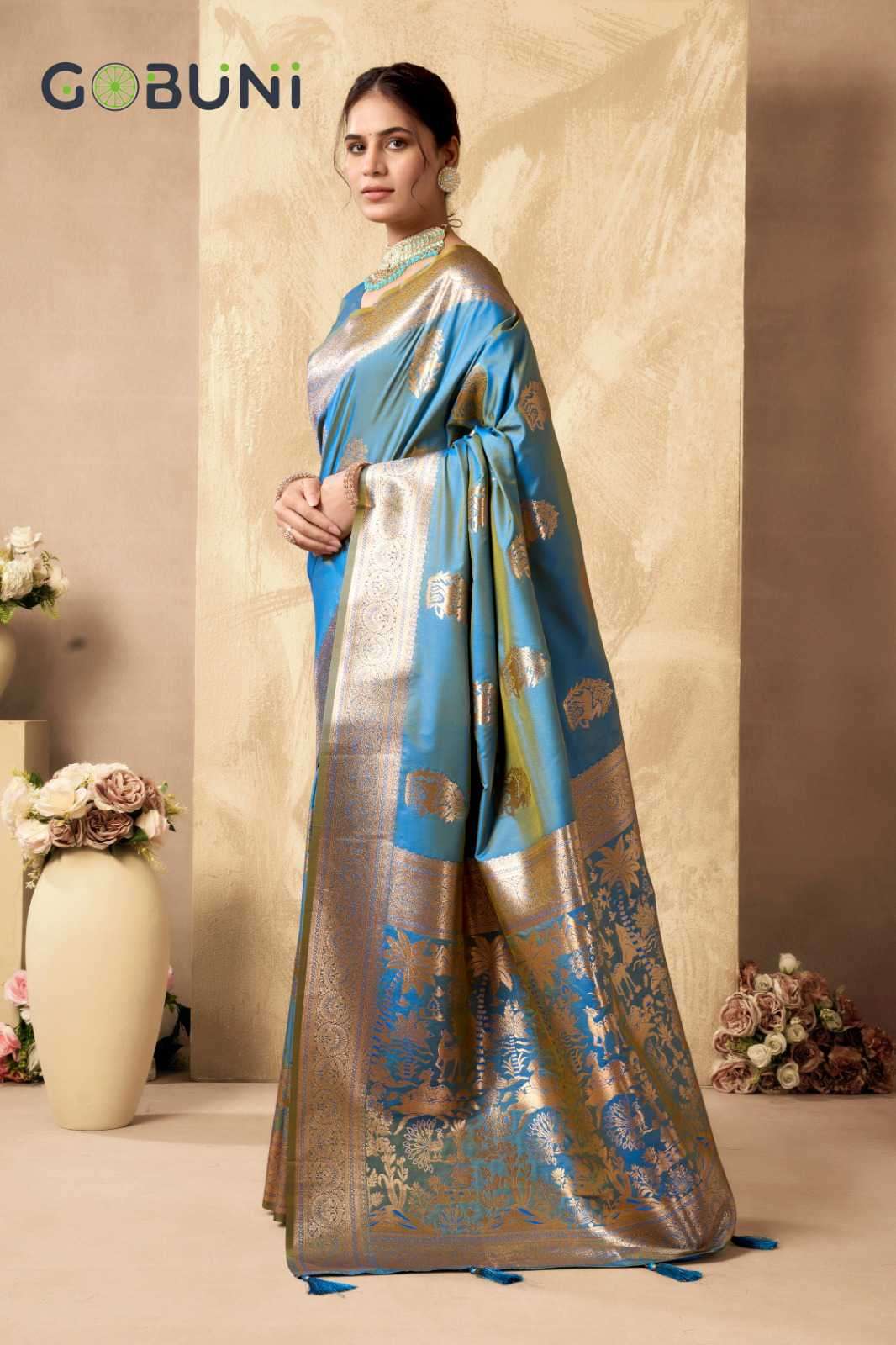 Gobuni Sabyasachi Rich Pallu Silk Saree Collection - Amrah Wholesale
