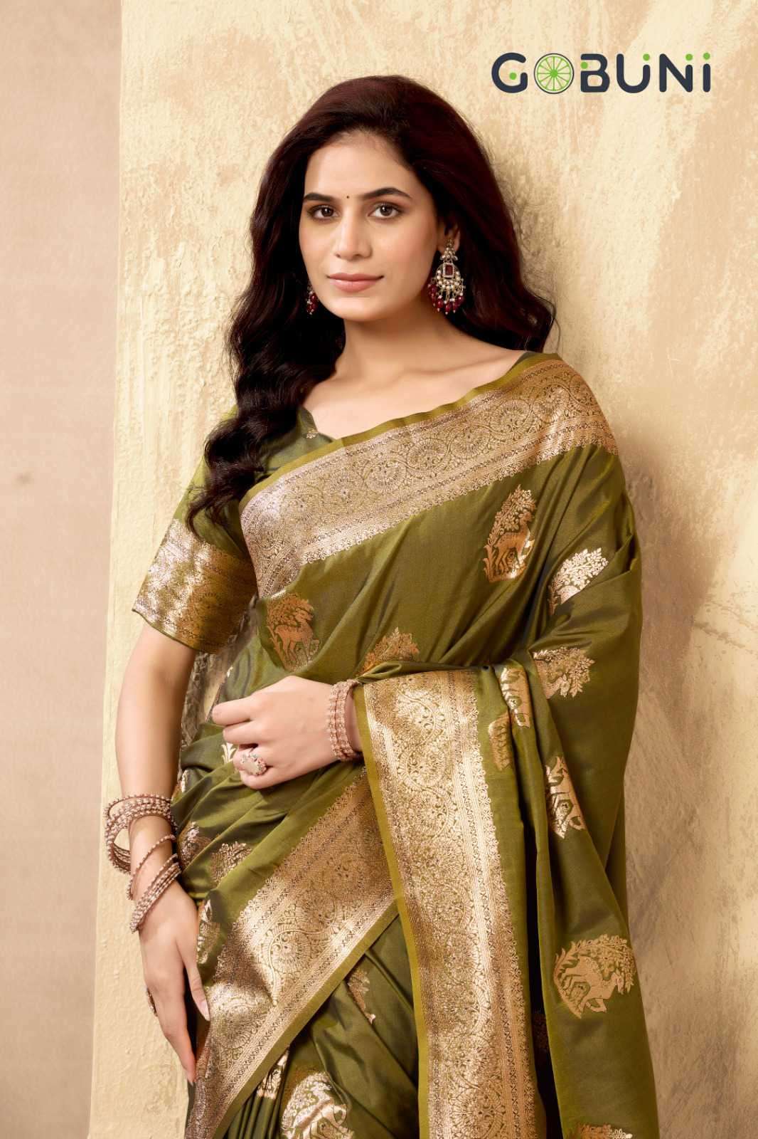 Gobuni Sabyasachi Rich Pallu Silk Saree Collection - Amrah Wholesale