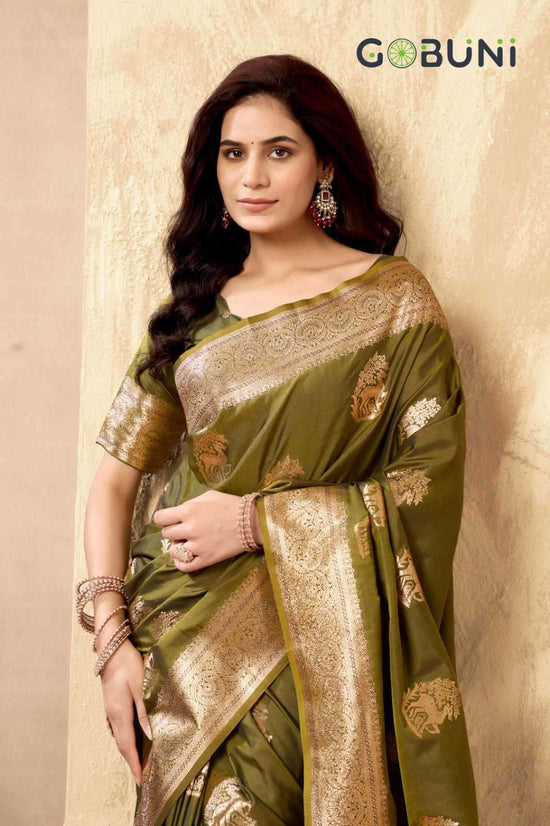 Gobuni Sabyasachi Rich Pallu Silk Saree Collection - Amrah Wholesale