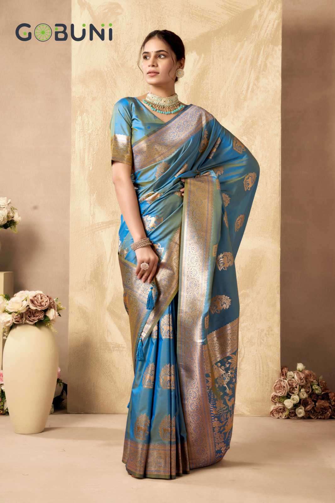 Gobuni Sabyasachi Rich Pallu Silk Saree Collection - Amrah Wholesale