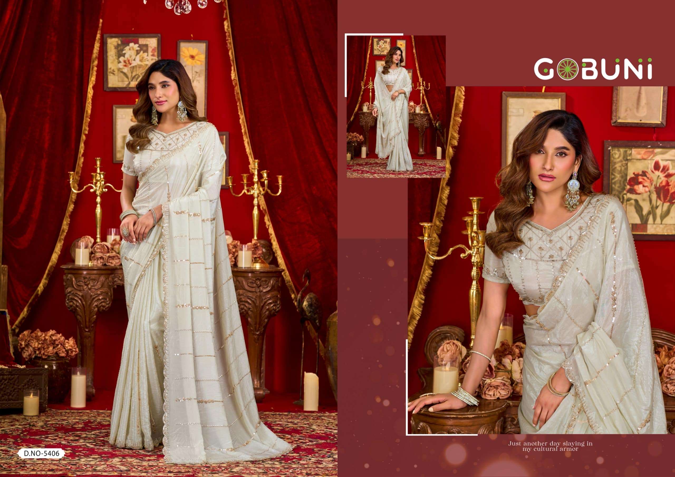 GOBUNI SAHIBA Soft Silk Printed Sarees
