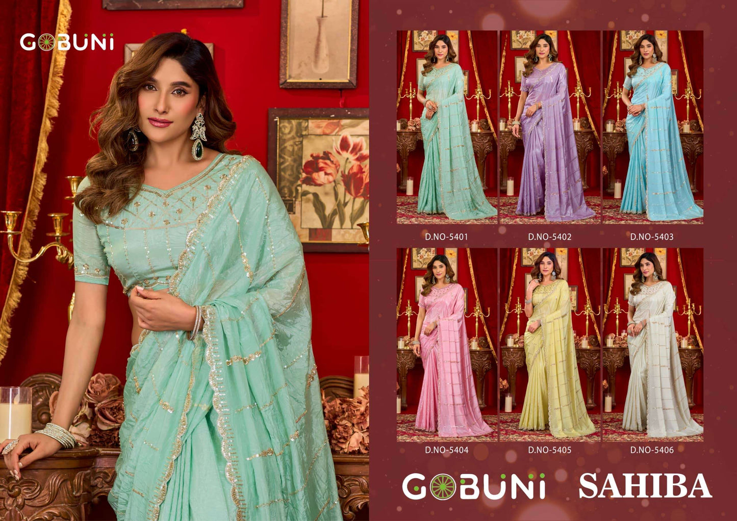 GOBUNI SAHIBA Soft Silk Printed Sarees