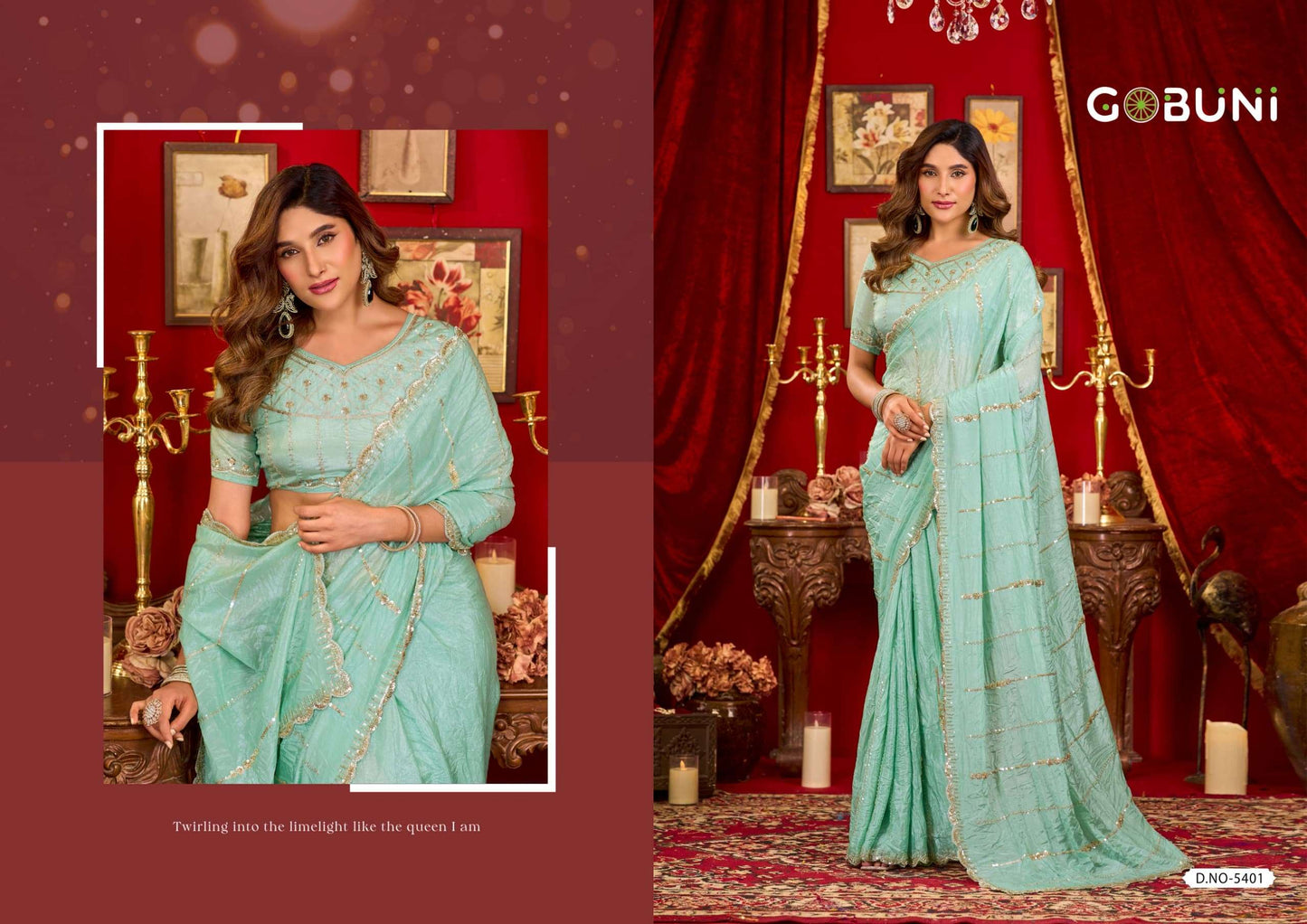 GOBUNI SAHIBA Soft Silk Printed Sarees