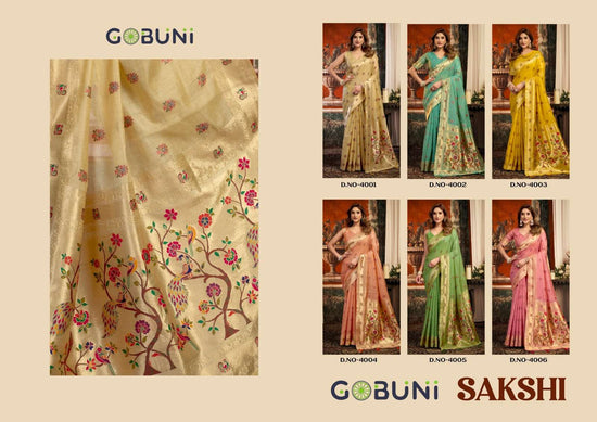 Gobuni Sakshi Superkota Paithani Party Wear Saree - Amrah Wholesale