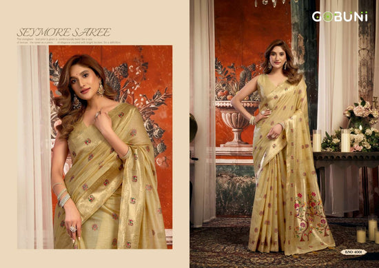 Gobuni Sakshi Superkota Paithani Party Wear Saree - Amrah Wholesale