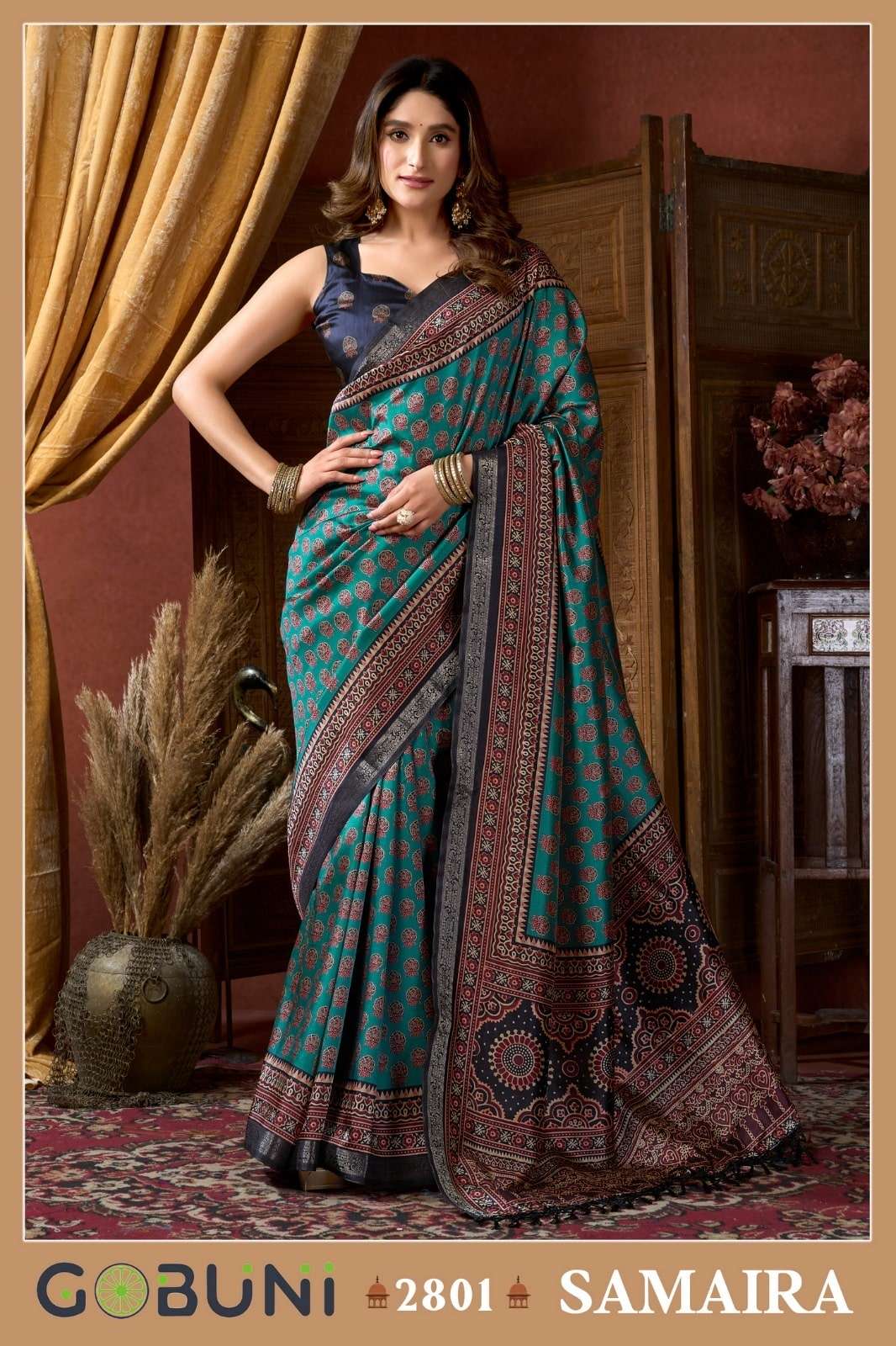Gobuni Samaira Pure Digital Printed Saree