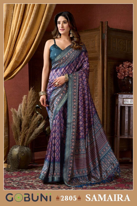Gobuni Samaira Pure Digital Printed Saree