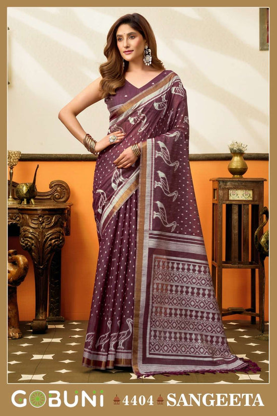 GOBUNI SANGEETA Cotton Printed Premium Sarees