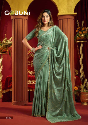 GOBUNI SANIA Velvet Bliss Sarees