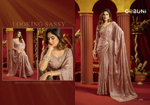 GOBUNI SANIA Velvet Bliss Sarees