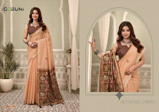 GOBUNI SHANAYA Patola Printed Saree - Amrah Wholesale
