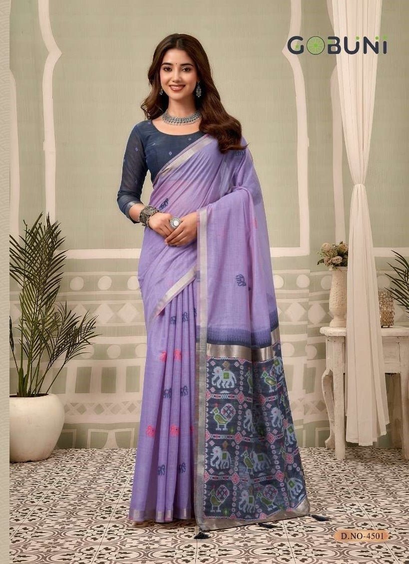 GOBUNI SHANAYA Patola Printed Saree - Amrah Wholesale