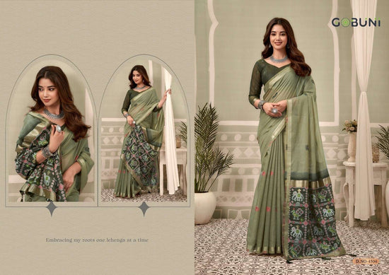 GOBUNI SHANAYA Patola Printed Saree - Amrah Wholesale