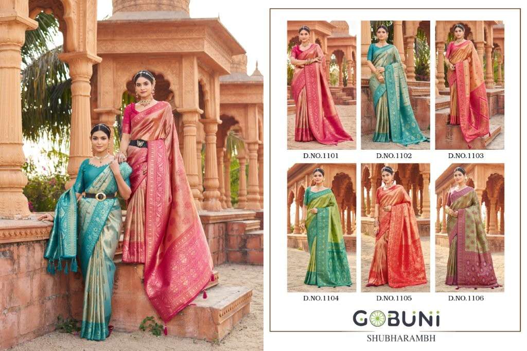 GOBUNI SHUBHARAMBH Pure Banarasi Silk Sarees