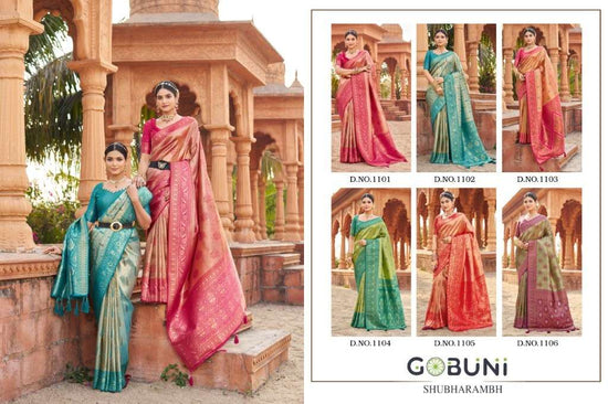 GOBUNI SHUBHARAMBH Pure Banarasi Silk Sarees