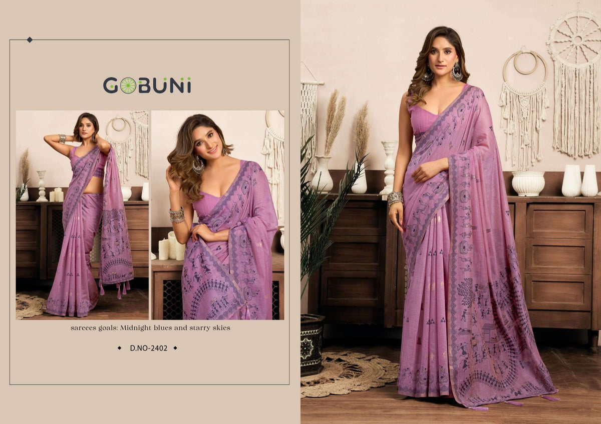 GOBUNI SOWMYA Fancy Saree Wholesale Surat India - Amrah Wholesale