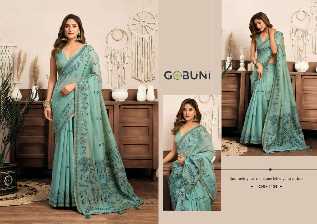 GOBUNI SOWMYA Fancy Saree Wholesale Surat India - Amrah Wholesale