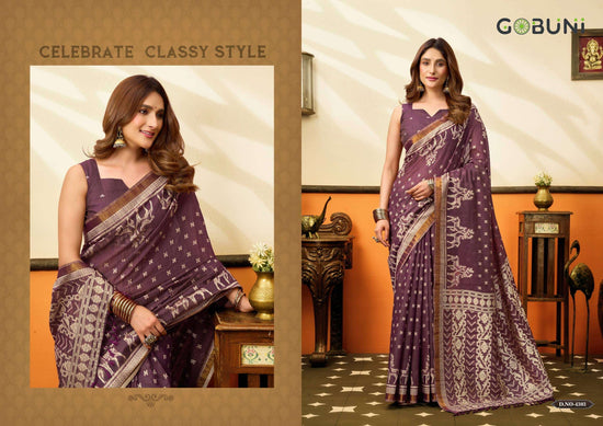 GOBUNI SUCHI 4301 TO 4306 Cotton Printed Sarees