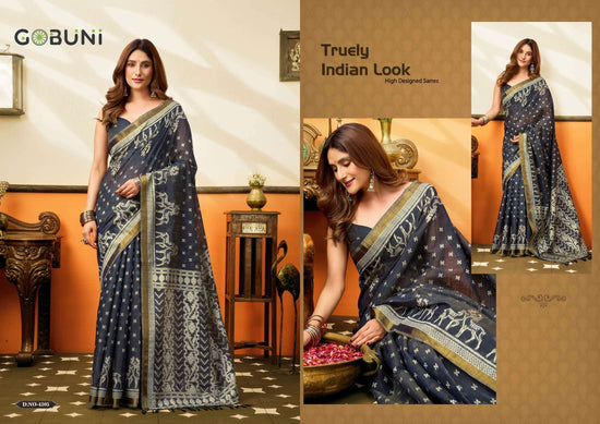 GOBUNI SUCHI 4301 TO 4306 Cotton Printed Sarees