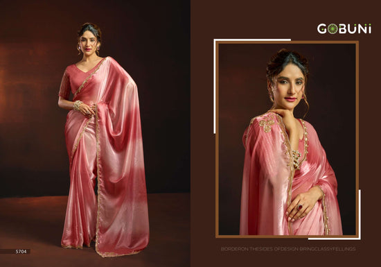 Gobuni Sudha Soft Satin Printed Saree