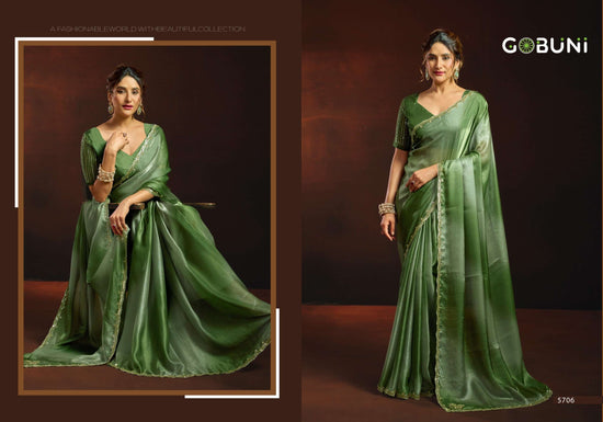 Gobuni Sudha Soft Satin Printed Saree