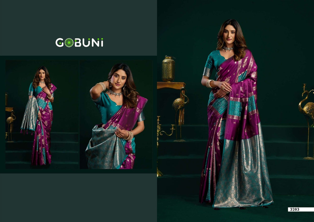 Gobuni Swara Pure Silk Saree Collection - Amrah Wholesale