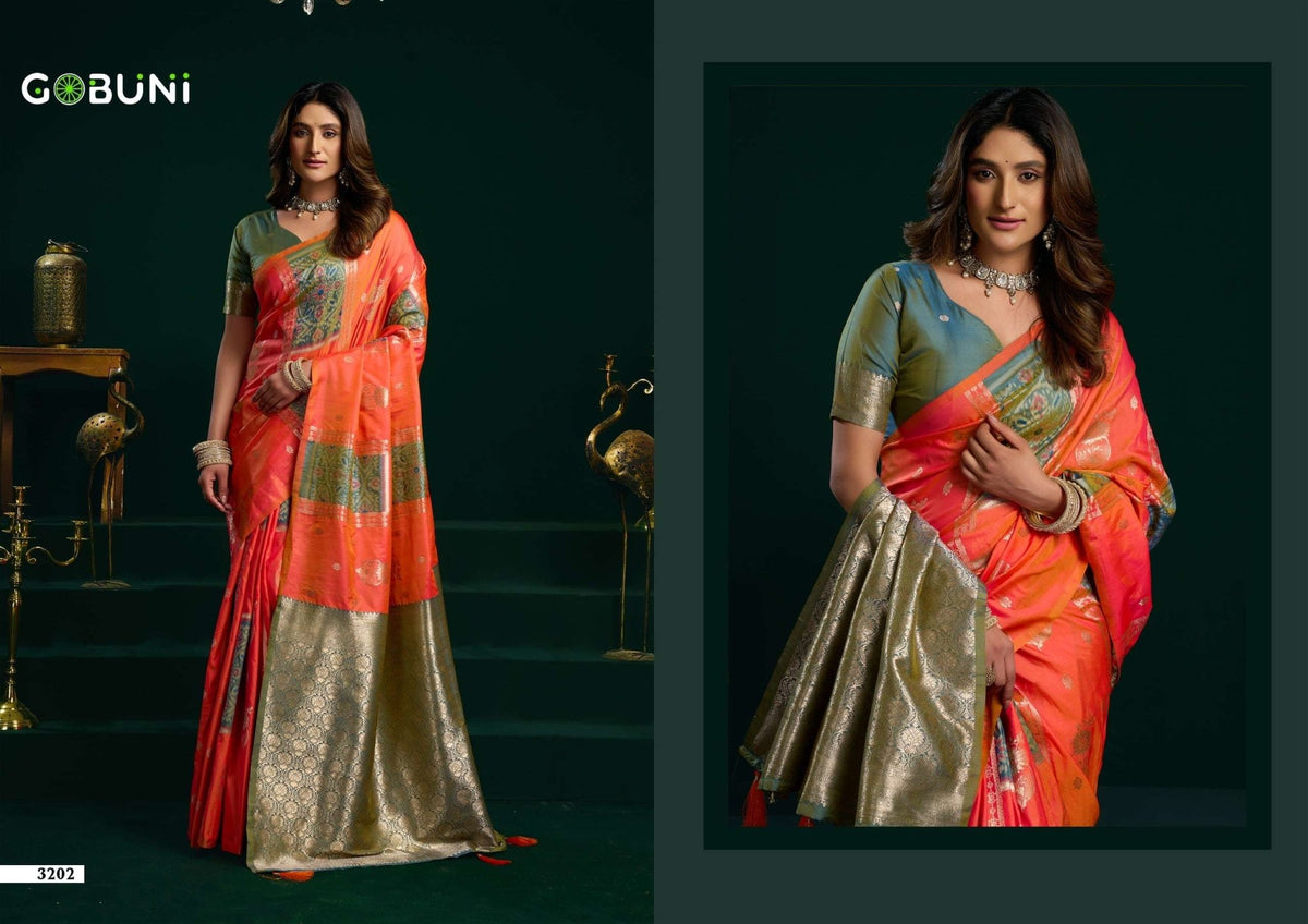 Gobuni Swara Pure Silk Saree Collection - Amrah Wholesale