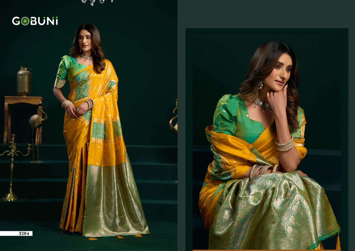 Gobuni Swara Pure Silk Saree Collection - Amrah Wholesale