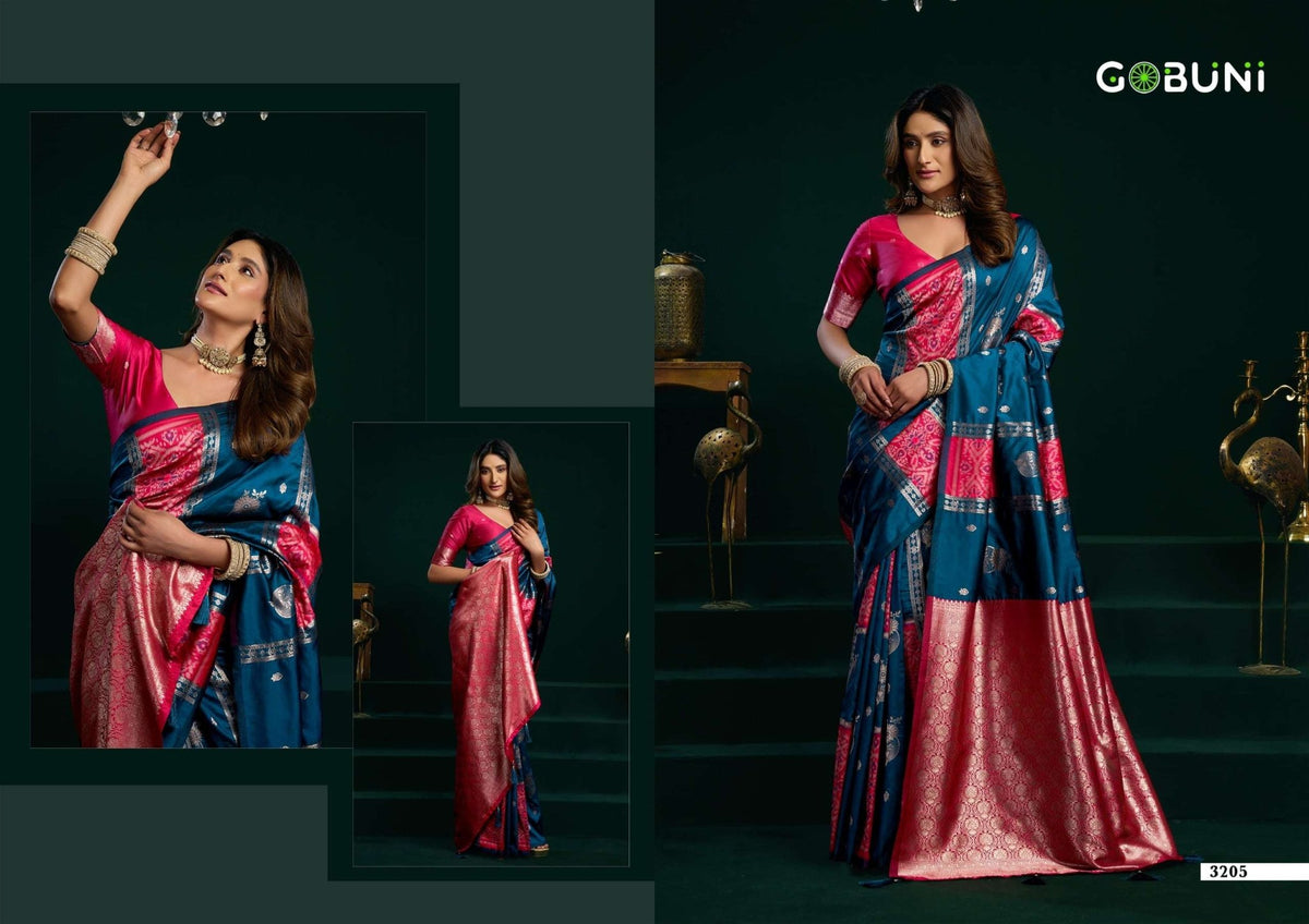 Gobuni Swara Pure Silk Saree Collection - Amrah Wholesale