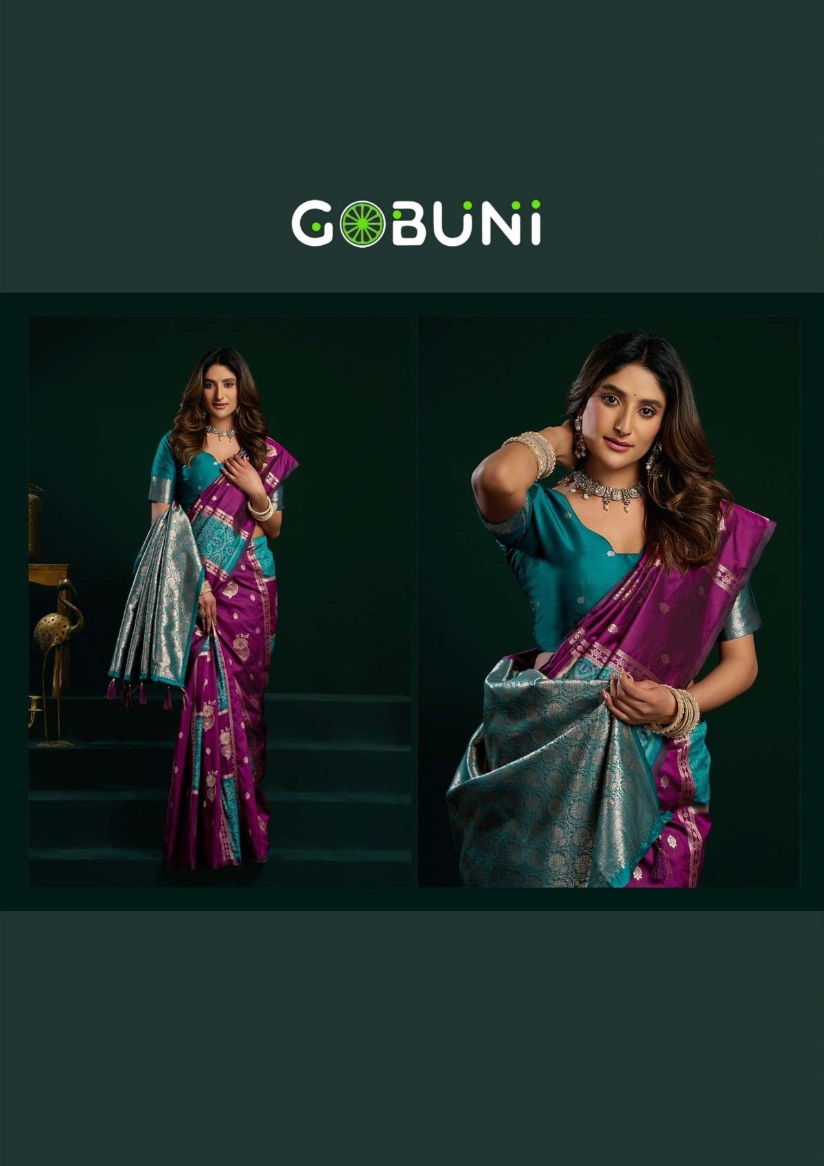Gobuni Swara Pure Silk Saree Collection - Amrah Wholesale