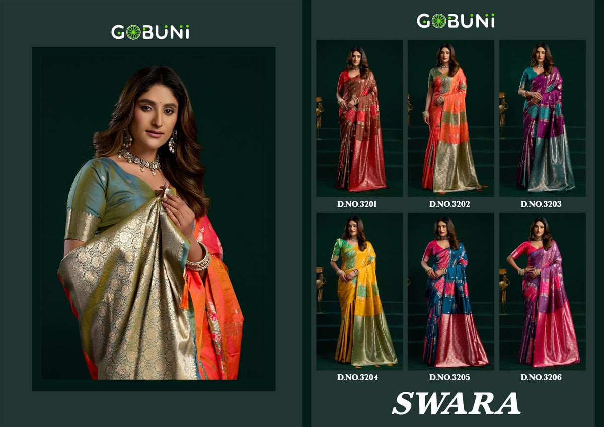 Gobuni Swara Pure Silk Saree Collection - Amrah Wholesale
