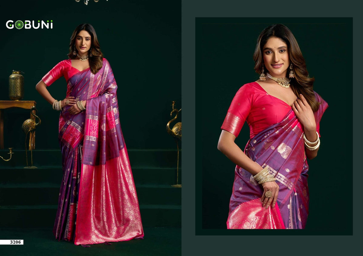 Gobuni Swara Pure Silk Saree Collection - Amrah Wholesale