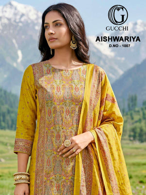 Gucchi Aishwariya 1007 Pure Jam Satin Dress Material