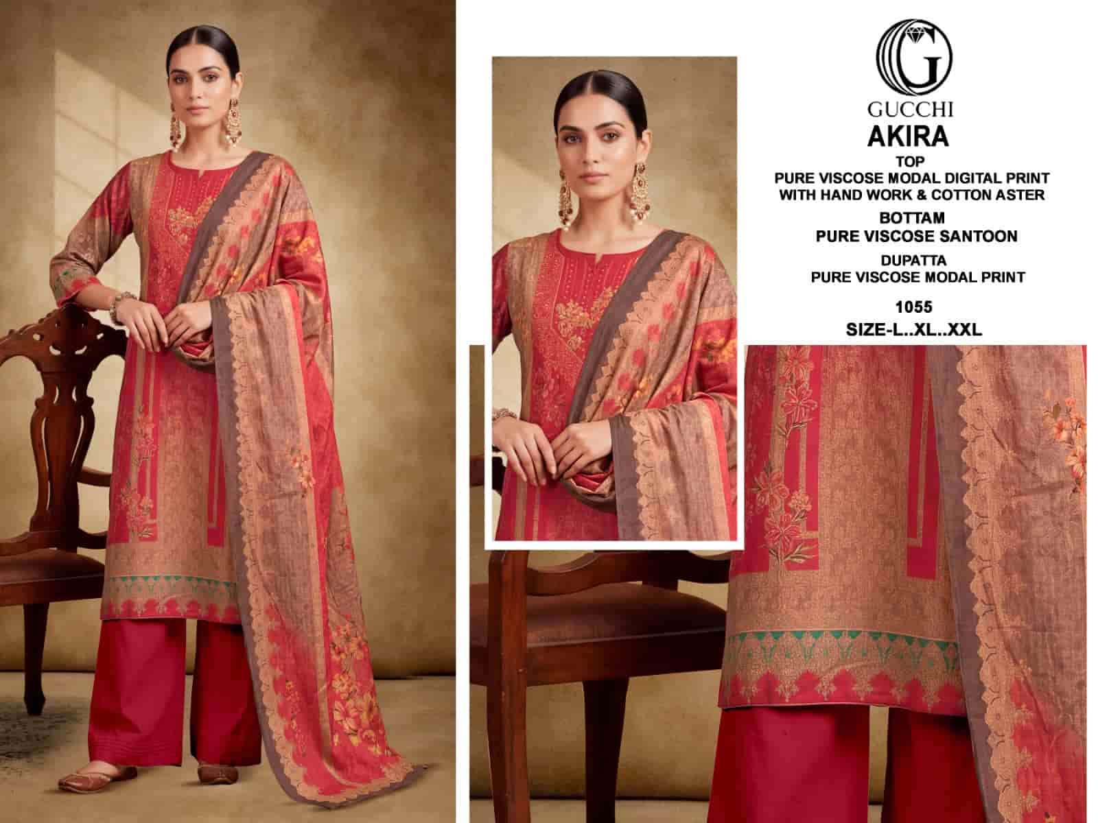 Gucchi Akira Pure Viscose Modal Kurti Pant Dupatta Set