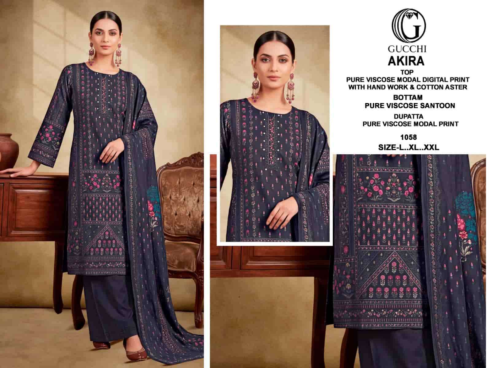 Gucchi Akira Pure Viscose Modal Kurti Pant Dupatta Set
