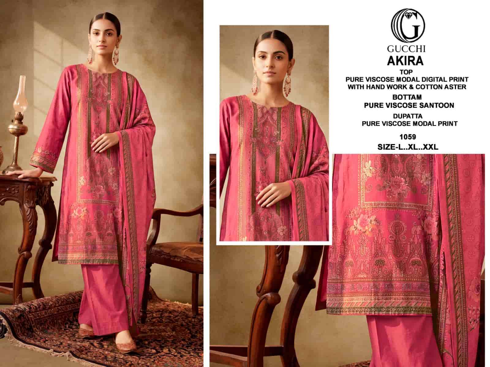 Gucchi Akira Pure Viscose Modal Kurti Pant Dupatta Set