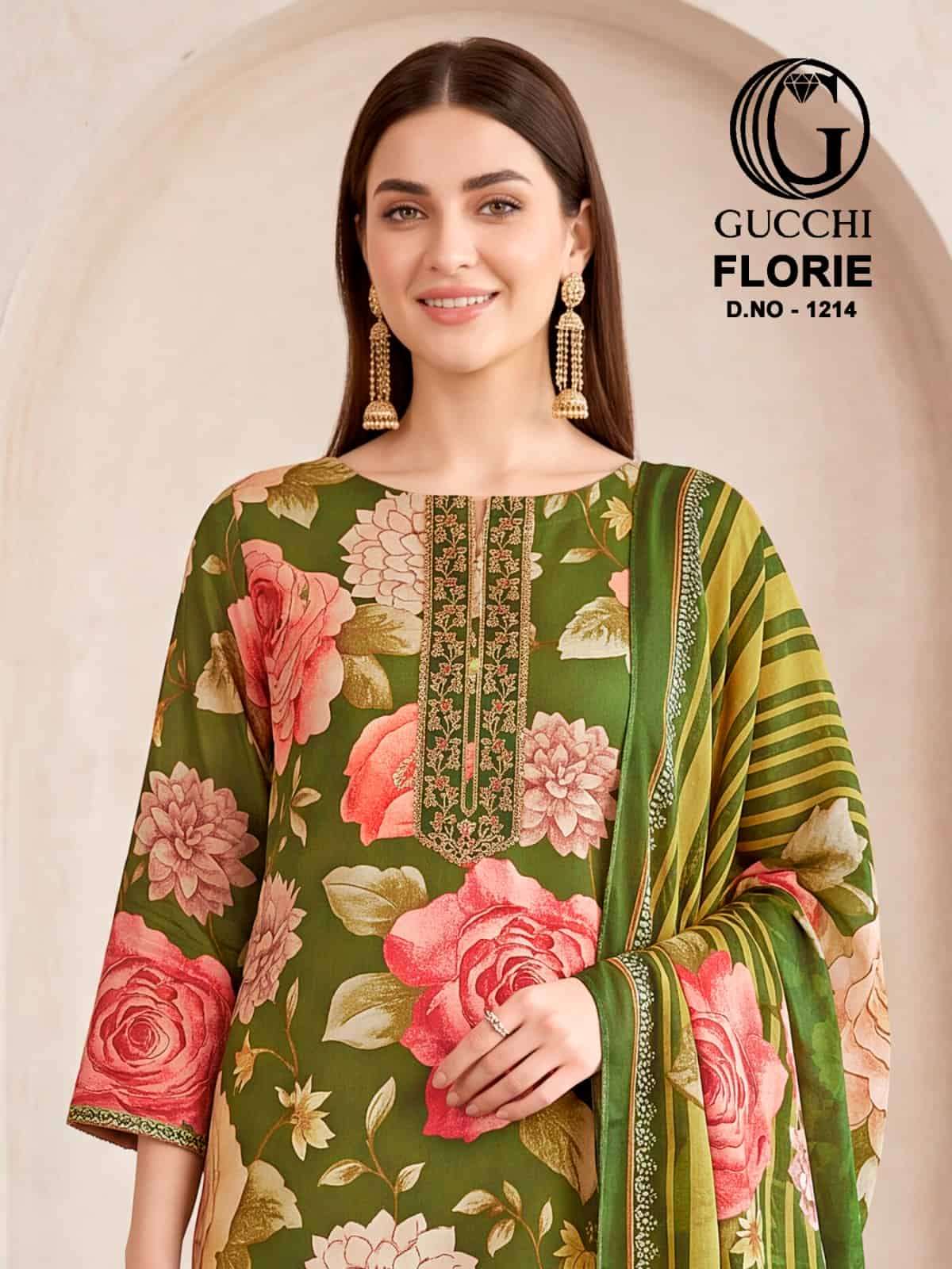 Gucchi Florie 1214 Pure Viscose Pashmina Dress Material