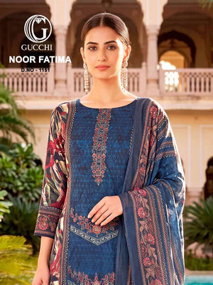 Gucchi Noor Fatima 1151 Pure Viscose Muslin Dress Material