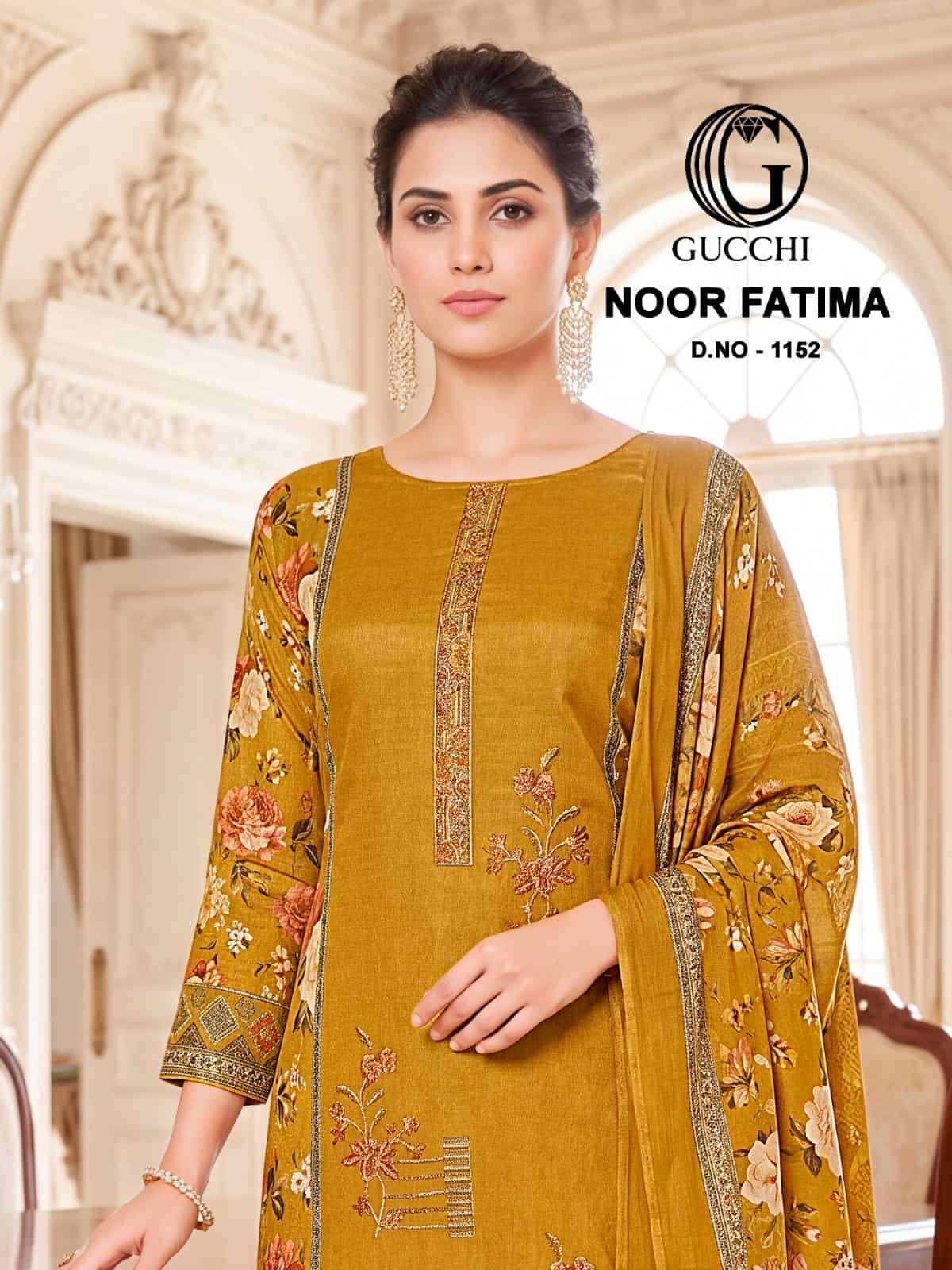 Gucchi Noor Fatima 1152 Pure Viscose Muslin Dress Material