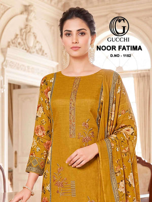 Gucchi Noor Fatima 1152 Pure Viscose Muslin Dress Material