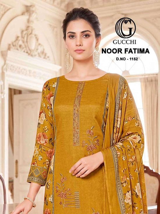 Gucchi Noor Fatima 1152 Pure Viscose Muslin Dress Material