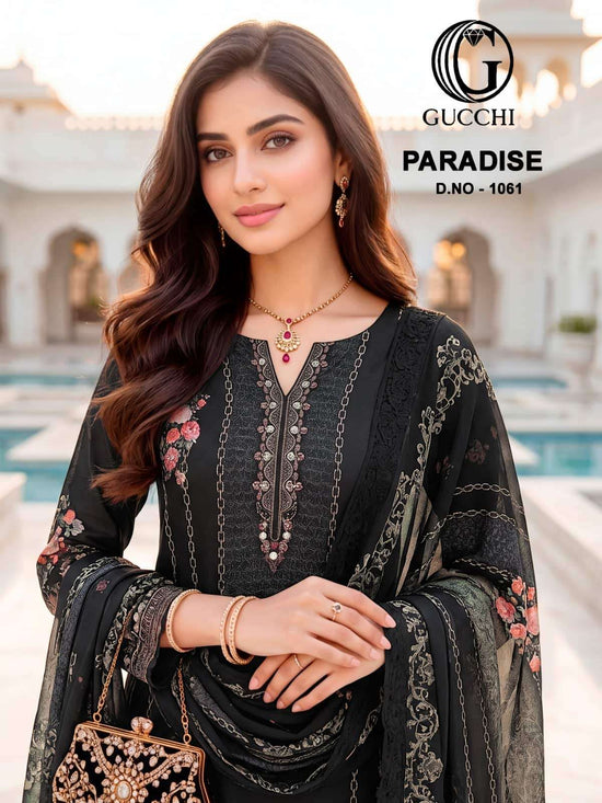 Gucchi Paradise 1061 Pure Viscose Muslin Dress Material