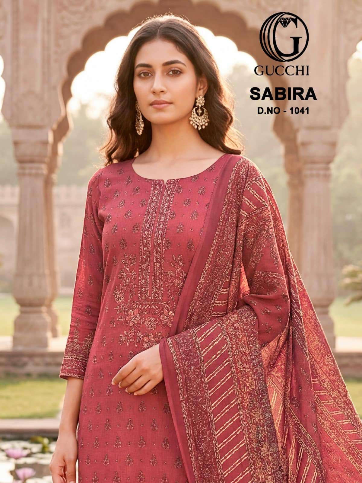 Gucchi Sabira 1041 Pure Cotton Dress Material - Amrah Wholesale