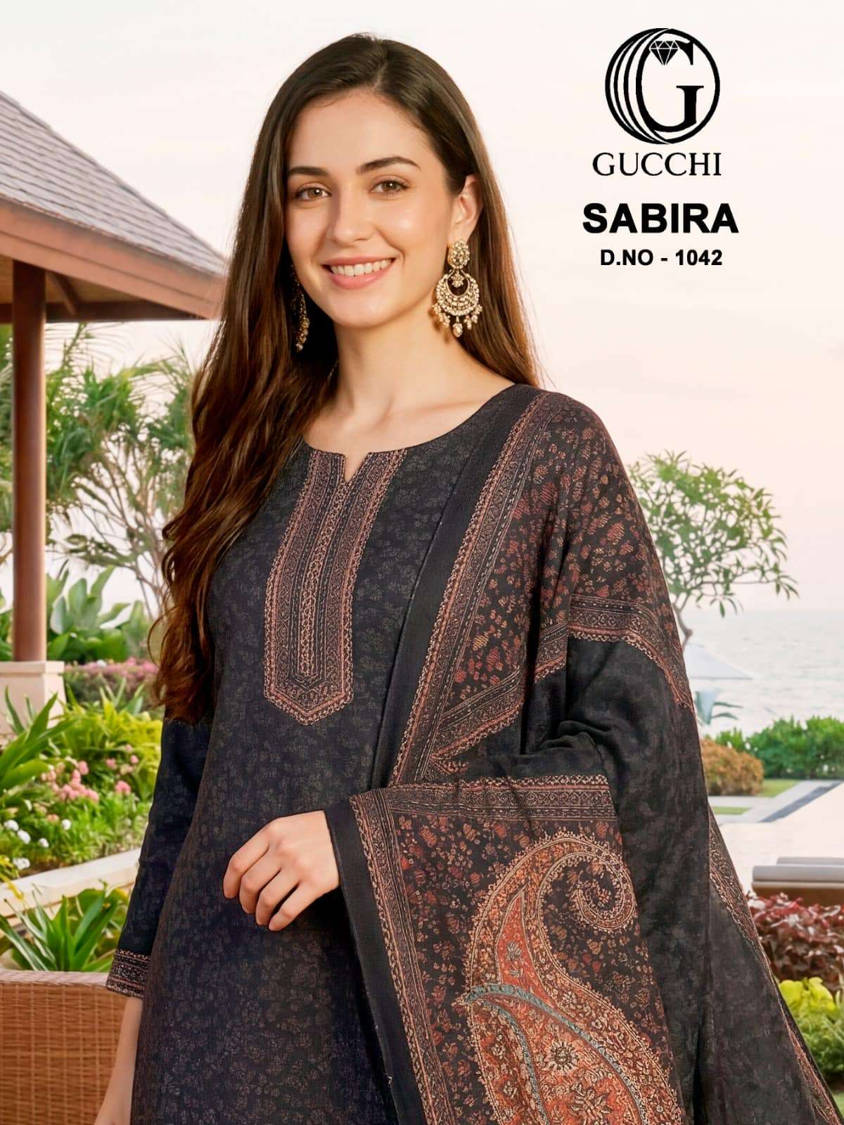 Gucchi Sabira 1042 Pure Cotton Digital Printed Dress Material - Amrah Wholesale