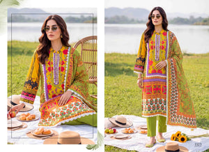Gucchi Shahi Premium Viscose Muslin Digital Printed Dress Set