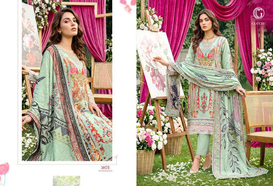 Gucchi Shahi Vol 6 Premium Viscose Muslin Digital Printed Dress