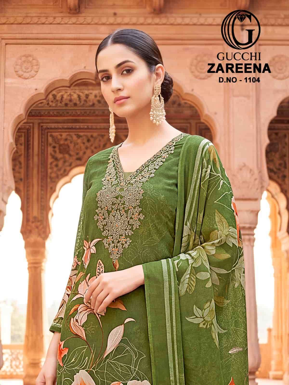 Gucchi Zareena 1104 Viscose Muslin Dress Material - Amrah Wholesale