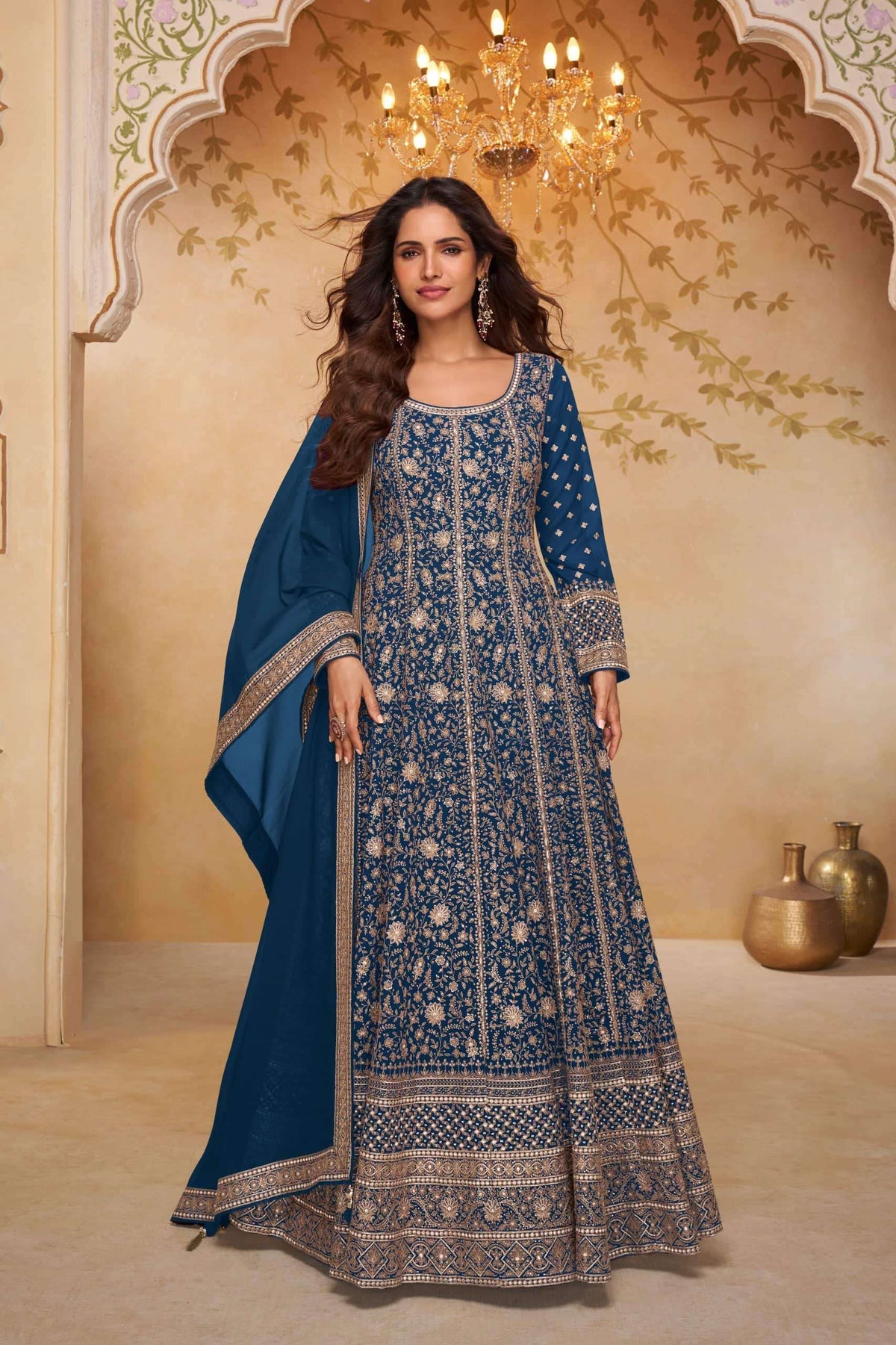 Gulkayra Libaas Georgette Embroidery Stitched Anarkali Suit