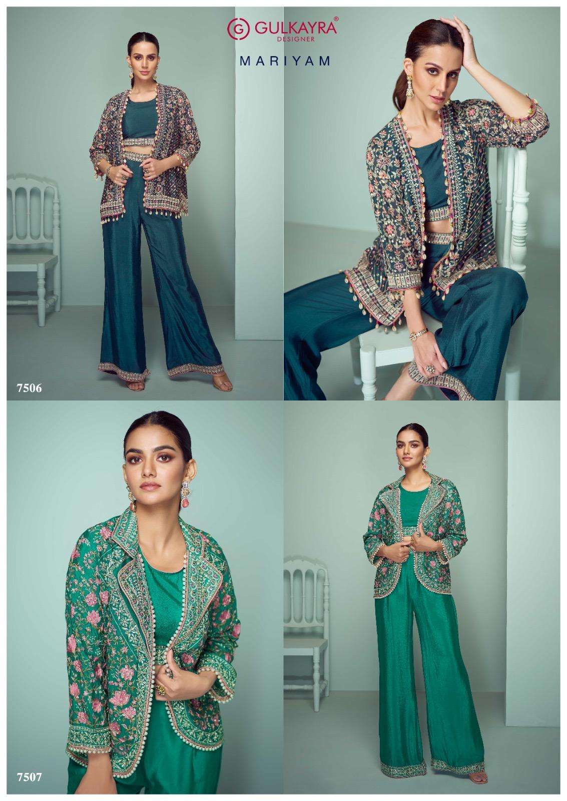 Gulkayra Mariyam Chinon Embroidery Premium Stitched Co-Ord Set